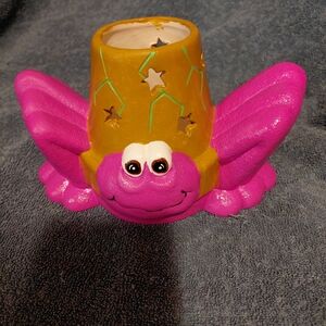 Pink and Yellow Ceramic Star Holder